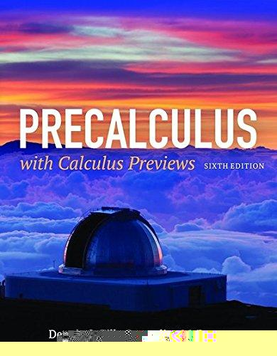 Precalculus with Calculus Previews 6 edition